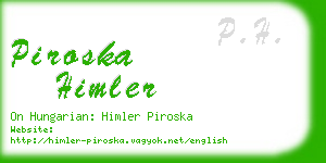 piroska himler business card